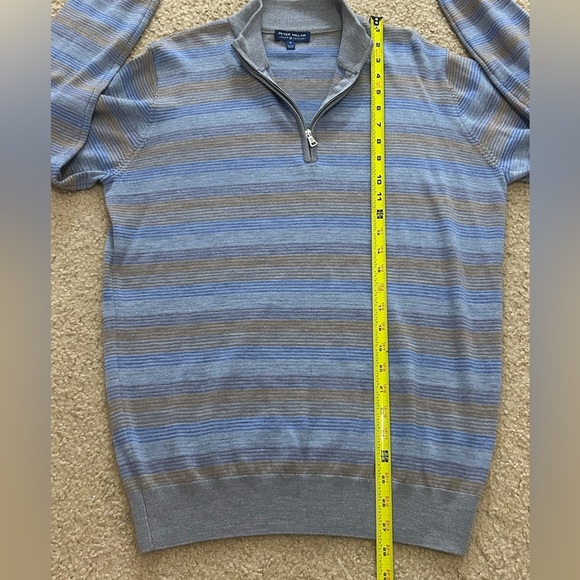 Peter Millar Men’s Medium 1/4 Zip Legend Wool Sweater - Picture 7 of 8